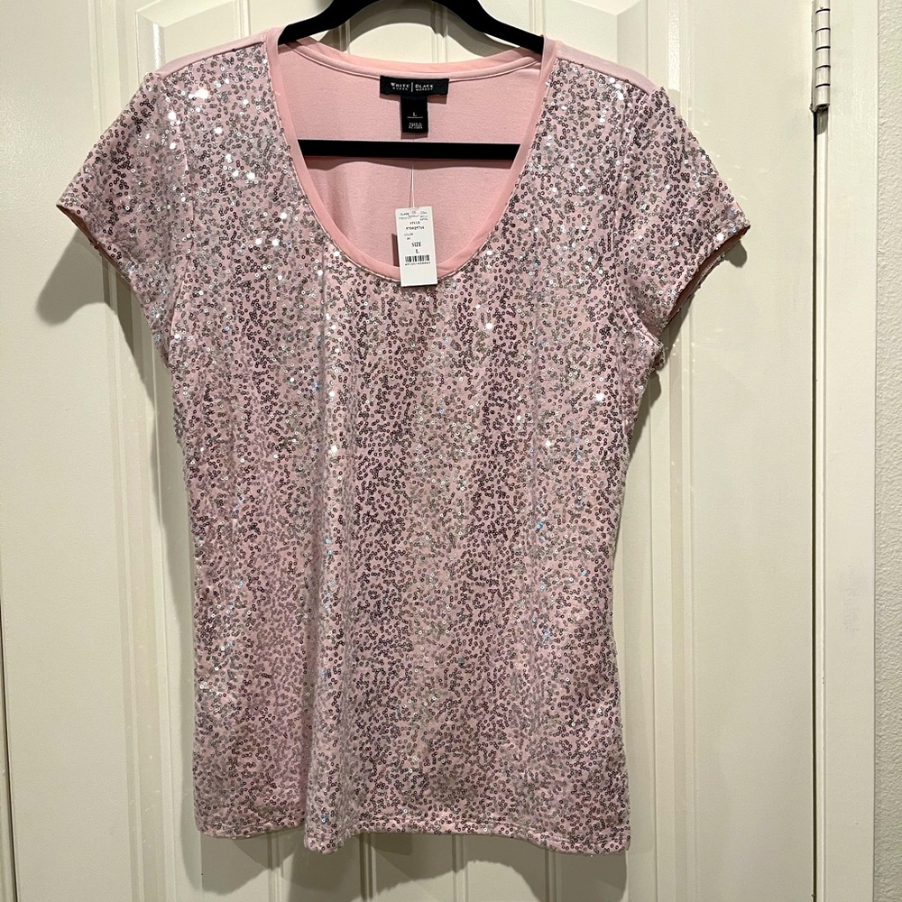 White House Black Market Sequin Top